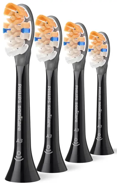 Capete de rezervă Philips Sonicare - Premium All-in-1 A3, HX9094/88, 4 buc, negre