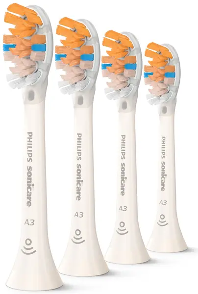 Capete de rezervă Philips Sonicare - Premium All-in-1 A3, HX9094/87, 4 buc, albe