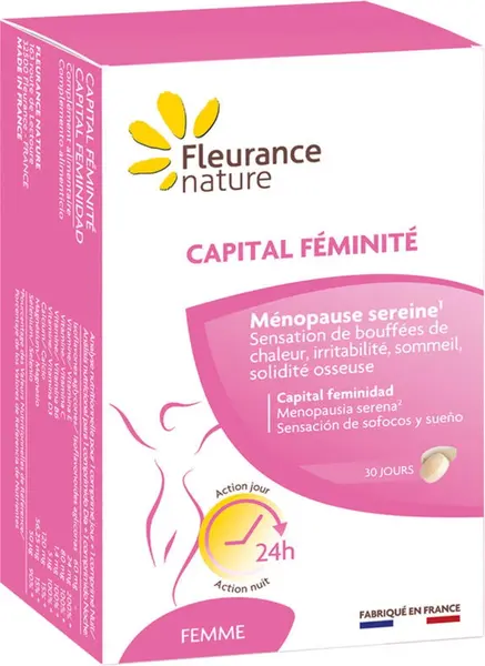 Capital Féminité Formulă pentru menopauză, zi și noapte, 60 comprimate, Fleurance Nature