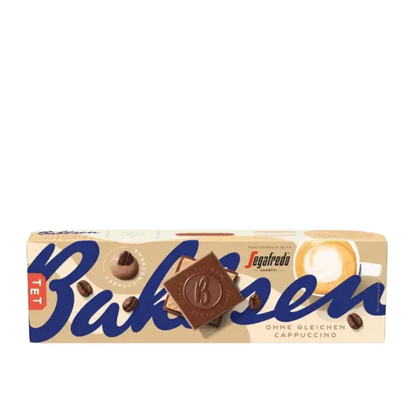 Cappucino wafers coated with milk chocolate 125 gr