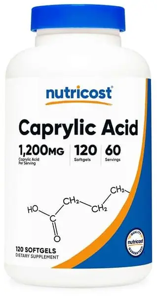 Caprylic Acid, 120 gelatină moale capsule , Nutricost