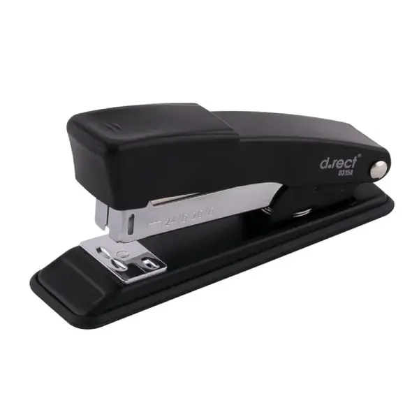 Capsator negru metalic 24-26/6 mm 30 coli D.Rect Capsator negru metalic 24-26/6 mm 30 coli D.Rect