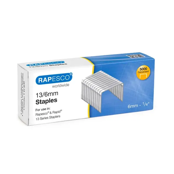 Capse 13/6 Rapesco 5000 bucati/cutie Capse 13/6 Rapesco 5000 bucati/cutie