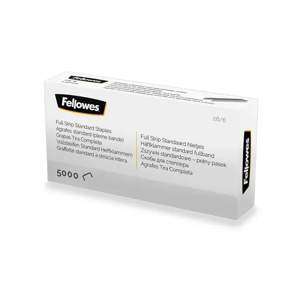 Capse Fellowes 26/6 5000/cut full strip microban Capse Fellowes 26/6 5000/cut full strip microban