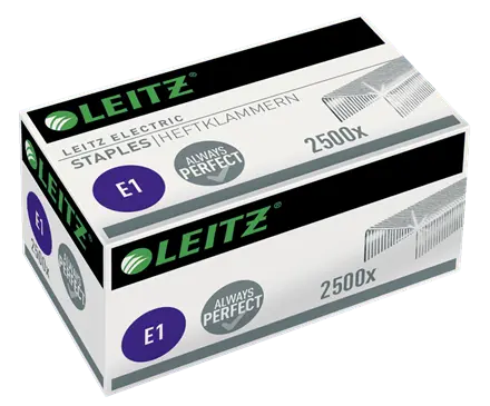 Capse Leitz e1 pentru capsatorul electric Leitz 5532 2500 buc/cutie Capse E1 Leitz pentru capsatorul electric Leitz 5532 2.500 bucati/cutie