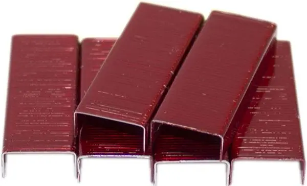 Capse pentru capsator Kangaro - 24/6, rosu, 1000 buc
