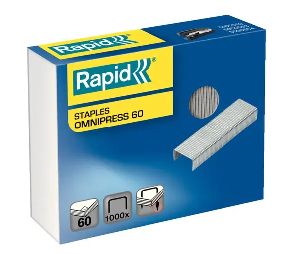 Capse Rapid Omnipress 8.5 mm 2-60 coli 1000 buc/cutie Capse Rapid Omnipress 8.5 mm 2-60 coli 1000 buc/cutie
