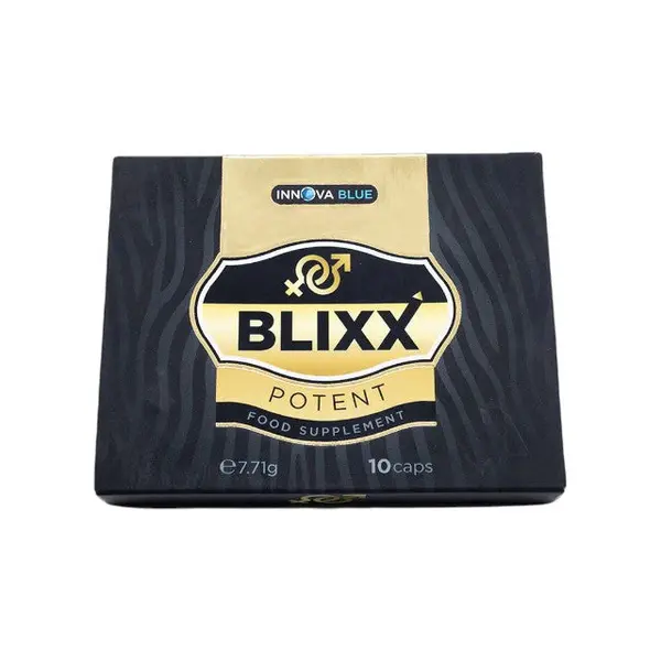 Capsule BLIXX Potent, unisex, pentru libido, potență și îmbunătățirea performanțelor sexuale, cu guarana și ginseng, 10 buc