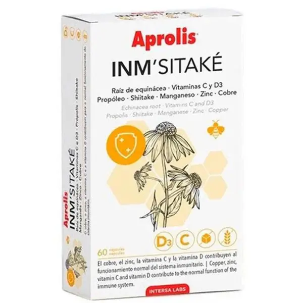 Capsule cu Plante si Propolis Aprolis InmSitake, Aprolis, 60 Capsule