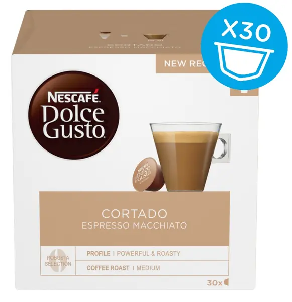Capsule de cafea NESCAFE Dolce Gusto - Cortado Magnum, 30 bauturi