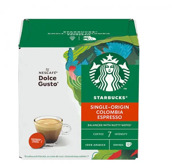 Capsule de cafea STARBUCKS - Single-Origin Colombia, 12 băuturi