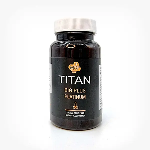 Capsule TITAN BIG Plus Platinum, pentru marirea penisului, 60 buc