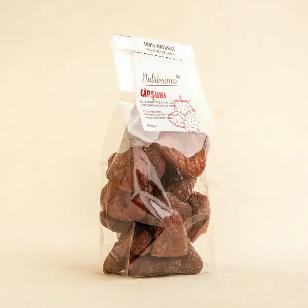 Capsuni infuzate in suc de mere 200G