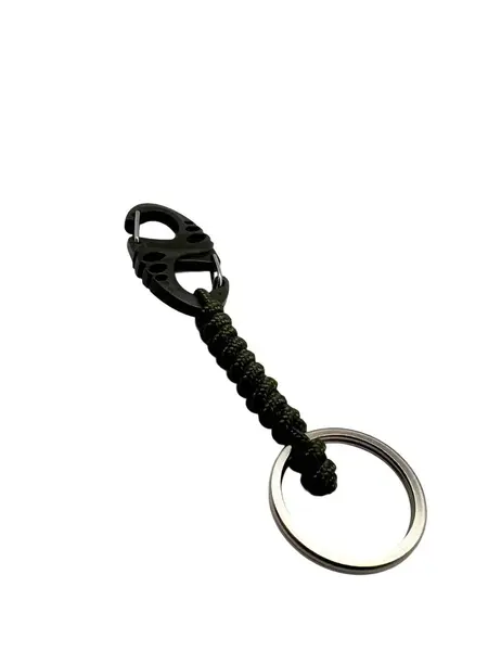 Carabina S Hook Paracord 275 cu Inel de Chei Theter Olive Drop Zone - Default Title