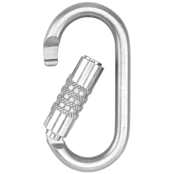 Carabiniera din otel Vertiqual KEA, culoarea gri - 30 kN, 198g, 107 57 mm Vertiqual, GRI