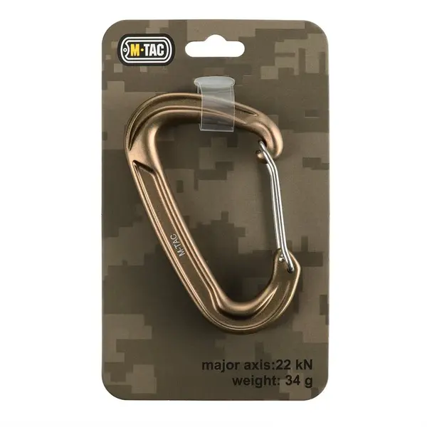 Carabiniera M-TAC Heavy Duty 22 kN – Aluminiu - KHAKI