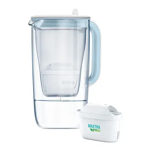 Carafa filtranta sticla BRITA One Maxtra PRO, 2.5 L (Albastru)