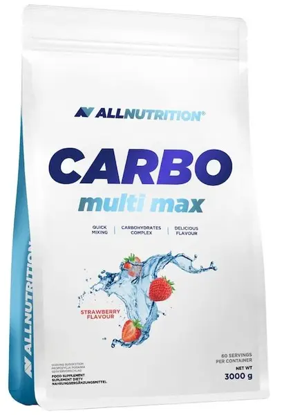 Carbo Multi Max, căpșună, 3 kg, AllNutrition
