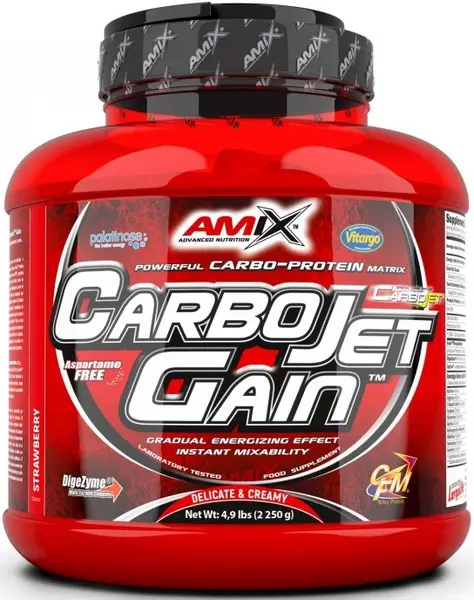 CarboJet Gain, banană, 2.25 kg, Amix