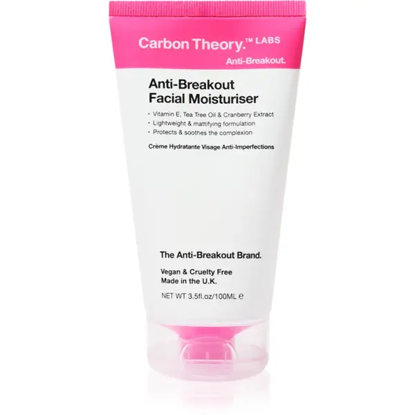 Carbon Theory Anti-Breakout Facial Moisturiser crema de fata hidratanta impotriva imperfectiunilor pielii 100 ml
