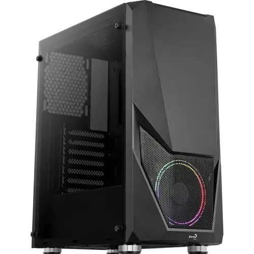 Carcasa Aerocool Zauron, iluminare fRGB, Mid Tower (Negru)