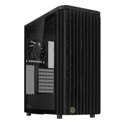 Carcasa ASUS PROART PA401 PWM Wood Edition, Middle Tower, Tempered glass (Negru)