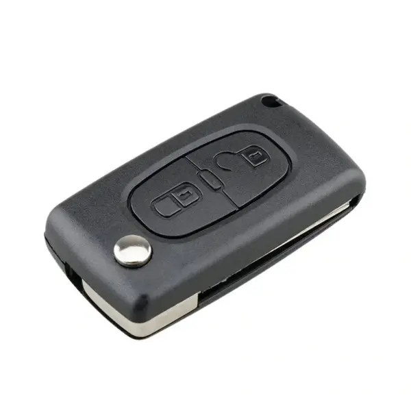 Carcasa Cheie Auto Techstar® compatibila cu Peugeot, Citroen, 207,307, 407, C2, C3, C4, C5, C6, C8, cu 2 Butoane
