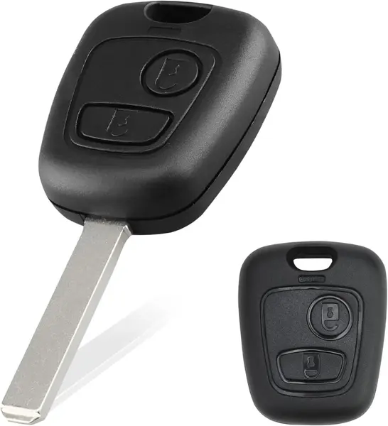 Carcasa Cheie Auto Techstar cu 2 Butoane Compatibila Toyota Aygo, Peugeot 107, Citroen C1