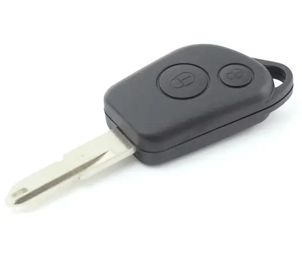 Carcasa cheie auto Techstar cu 2 butoane si suport baterie pentru Peugeot – compatibila 206, 207, 307, 407