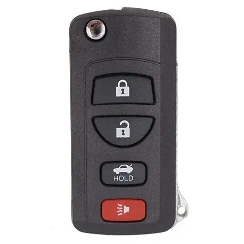 Carcasa Cheie Auto Techstar pentru Infiniti FX35 2003-2009, QX4, Nissan Murano, cu 4 Butoane, tip Flip Briceag