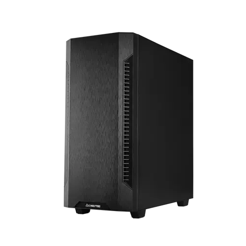 Carcasa Chieftec Elox AS-01B-OP, Middle Tower, fara sursa, ATX, (Negru)