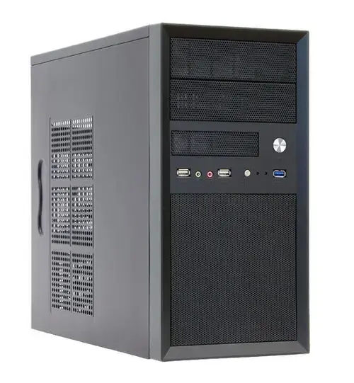 Carcasa Chieftec MESH CT-01B-350GPB, Mini Tower, Sursa 350W (Negru)