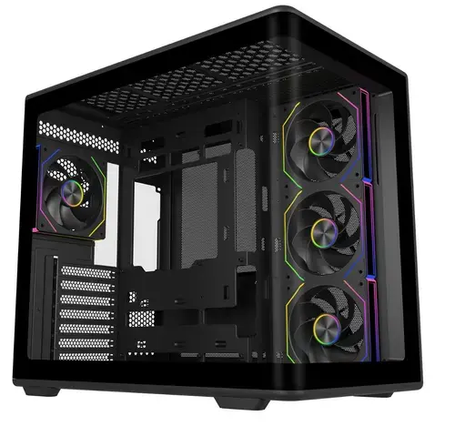 Carcasa CoolerMaster Elite 600 E600-KGNN-S01, ATX Mid-Tower, Sticla Securizata, USB-C (Negru)