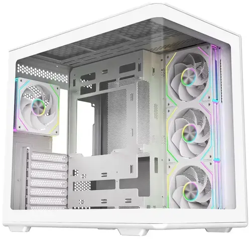 Carcasa CoolerMaster Elite 600 E600-WGNN-S01, ATX Mid-Tower, Sticla Securizata, USB-C (Alb)