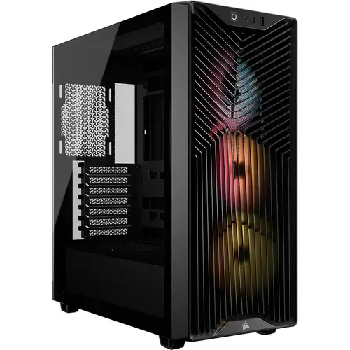 Carcasa Corsair 3200D RS ARGB, Mid-Tower, ATX, 3 ventilatoare incluse RS120 ARGB, Alb