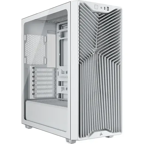 Carcasa Corsair 3200D RS, Mid-Tower, ATX, 3 ventilatoare incluse RS120, Alb
