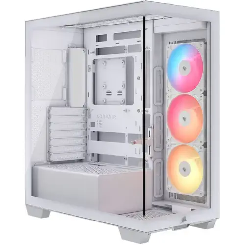 Carcasa Corsair 3500X RS-R ARGB, Fara sursa, Middle Tower (Alb)