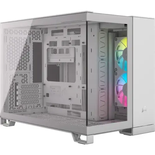 Carcasa Corsair iCUE LINK 2500X RGB, Mini Tower, tempered glass (Alb)