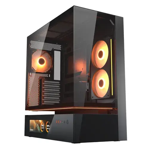 Carcasa COUGAR CFV235 Vision, Mid Tower, ARGB, Sticla securizata (Negru)