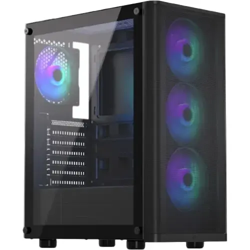Carcasa Endorfy Ventum 200 ARGB, Mid-Tower, Negru