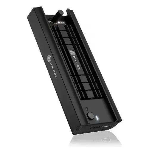 Carcasa externa pentru SSD Icy Box, USB 3.2, SSD M.2 NVMe (Negru)