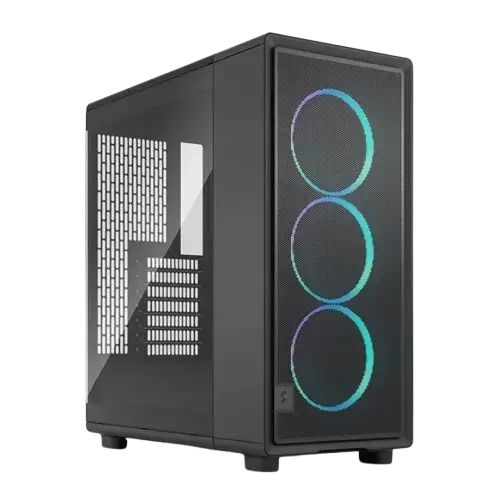 Carcasa Fractal Design Epoch Black TG Light Tint, iluminare RGB, Middle Tower, Fara sursa (Negru)