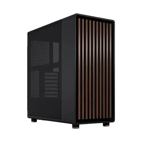 Carcasa Fractal Design North Solid, Middle Tower, fara sursa, ATX (Negru)