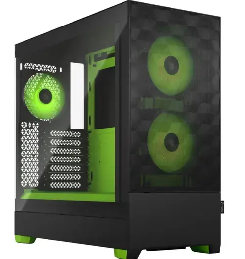 Carcasa Fractal Design Pop Air RGB Green Core, Middle Tower (Negru/Verde)