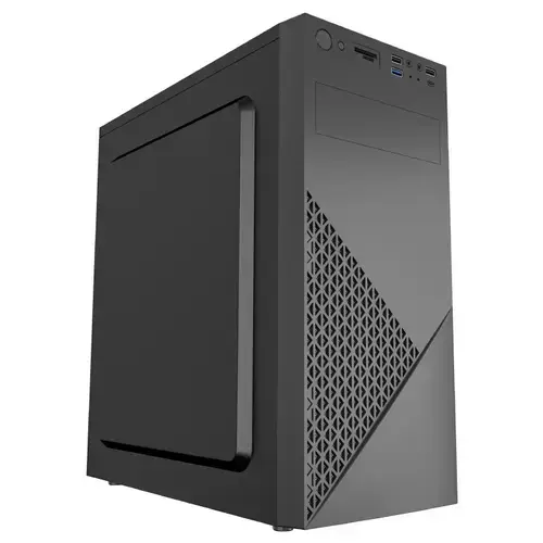 Carcasa Gembird Fornax 170, Middle Tower, Fara sursa (Negru)