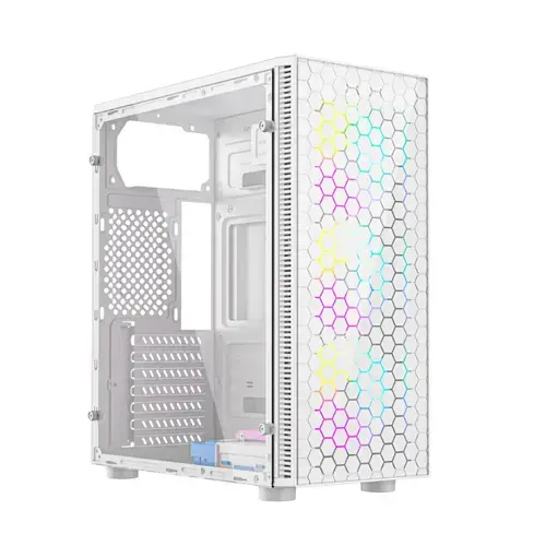 Carcasa Gembird Fornax 500 aRGB, Middle Tower, Fara sursa (Alb)