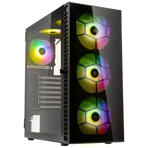 Carcasa Kolink Observatory HF Glass ARGB, Middle Tower, Tempered glass (Negru)