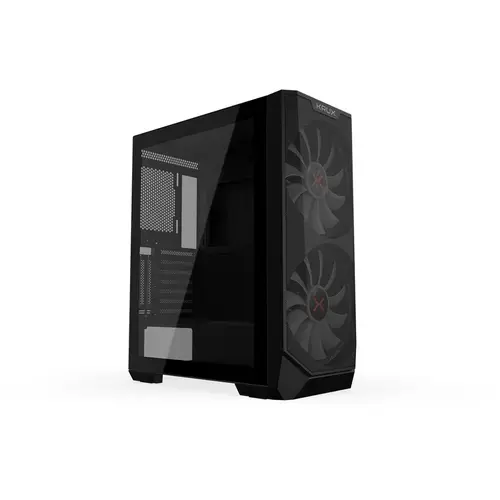 Carcasa Krux Vortex, MiddleTower, ?Fara sursa (Negru)