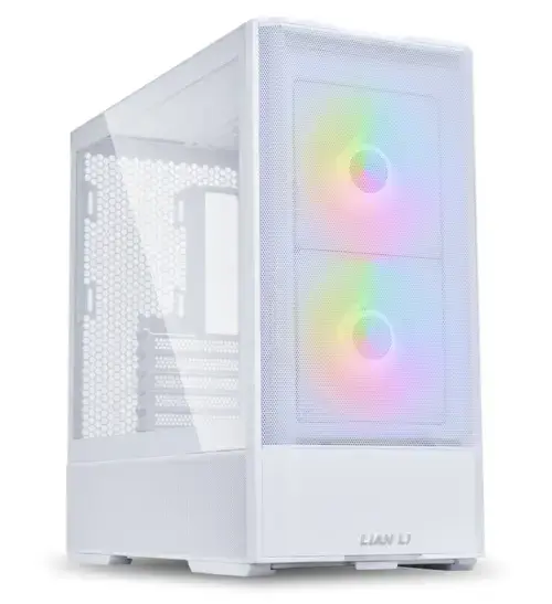 Carcasa Lian Li LANCOOL 207, Mid Tower, ATX, Tempered Glass, Alb
