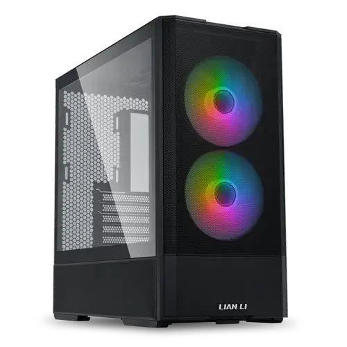 Carcasa Lian Li LANCOOL 207, Mid Tower, ATX, Tempered Glass, Negru